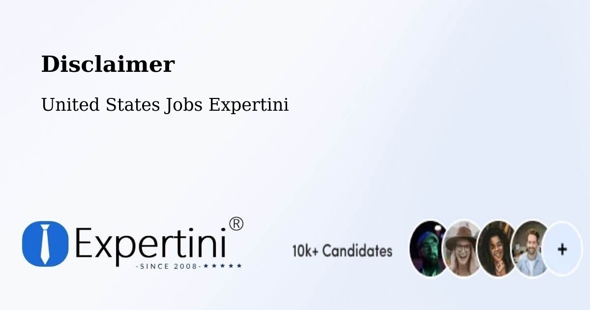 Disclaimer – Clanton - United States Jobs Expertini